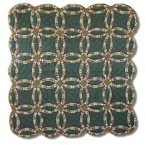  Green Binding Circle, Lap Quilt 50 X 60 In.: Home 