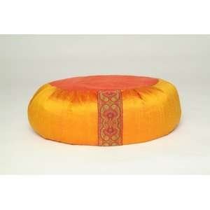  Dali Mama 100 percent Raw Silk Meditation Cushion  Orange 