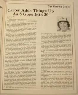 WEST PALM BEACH MONTREAL EXPOS 1984 PROGRAM GARY CARTER  
