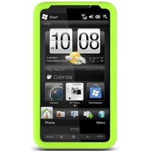  Cool Green Silicone Skin Cover for HTC HD2 Cell Phones 