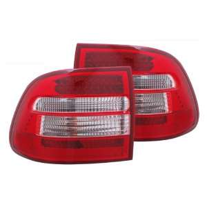    03 06 Porsche Cayenne Red/Clear LED Tail Lights: Automotive