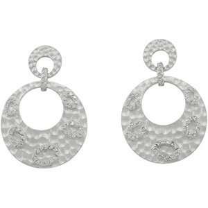 Sterling Silver Pair Sterling Silver Rhodium Plating Cz earrings Cubic 