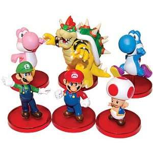   Mario Brothers Toys: Collectible Mini Figures (Set of 6): Toys & Games