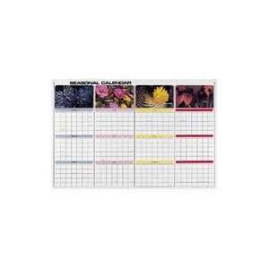  Write On/Wipe Off Seasons In Bloom Quarterly Wall Calendar 