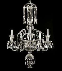   Chandelier Waterford &/or Baccarat Style Vintage Rewired Crystal Glass