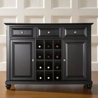  Country Sideboard Buffet Table (Antique Black) (36 H x 42 