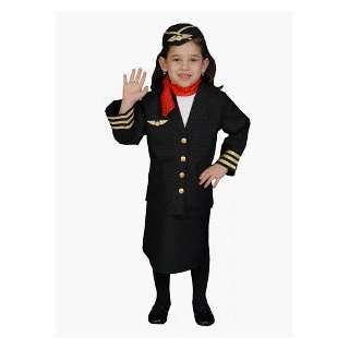  Airline Flight Attendant Child Costume Size 12 14 Large 