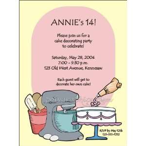 Cake Baking Party Invitations: Toys & Games