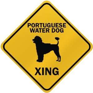   ONLY  PORTUGUESE WATER DOG XING  CROSSING SIGN DOG