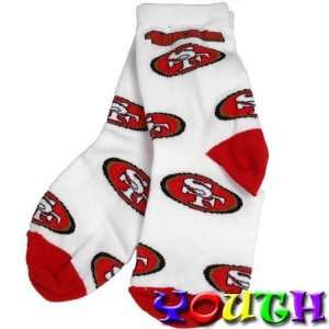  San Francisco 49ers Child Logo Socks (White): Sports 