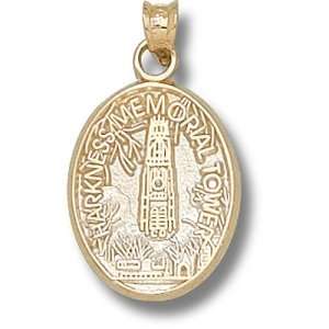Yale University Harkness Tower Pendant (Gold Plated):  