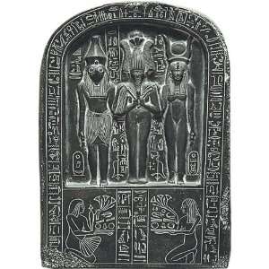 The Sacred Triad Isis, Osiris and Horus Egyptian Relief  