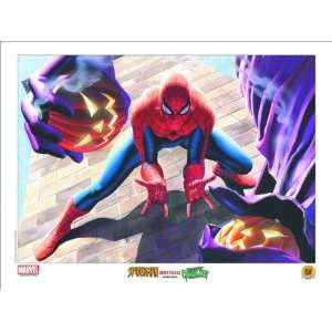   Spider Man Battles Green Goblin Lithograph by Alex Ross Toys & Games
