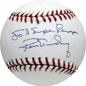  Ron Guidry Autographed Baseball with To A Super Lawyer 