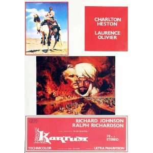 Khartoum Movie Poster (11 x 17 Inches   28cm x 44cm) (1966) Spanish 