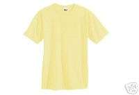 NEW T Shirt 2X Yellow Cotton Short Sleeve Unisex Blank  