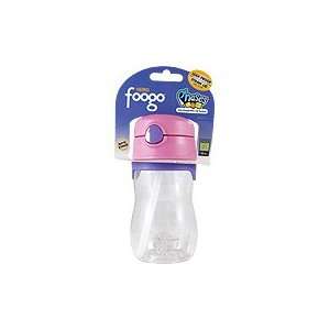 Foogo Phases Pink Leak Proof Straw Bottle   Childrens Drinkware, 11 