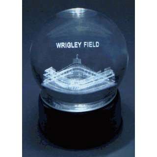 Wrigley Field Etched In Crystal Ball, Base Musical & Lit. take Me Out 