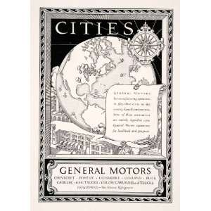  Car Vehicle Transportation Compass   Original Print Ad
