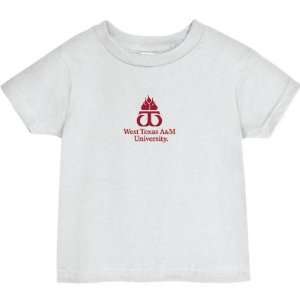 West Texas A&M Buffaloes White Baby Logo T Shirt:  Sports 