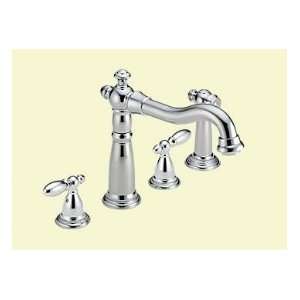  DELTA Two Handle Kitchen Faucet W/ Spray 2256 LHP Chrome 