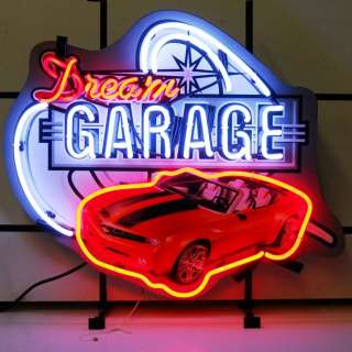 5DGCAM Dream Garage GM Camaro Neon Sign (Chevy)