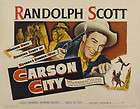 Carson City Randolph Scott western movie poster print