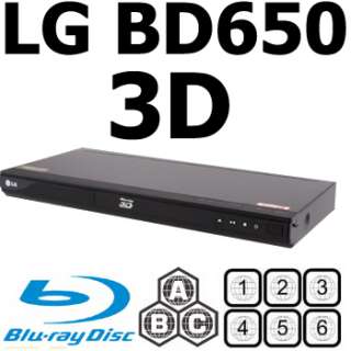 LG BD650 Multi Code All Region Free Blu Ray DVD Player 719192580343 