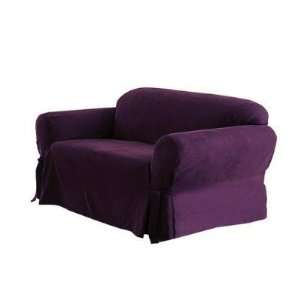   Solid Purple Armchair / Arm Chair Cover Slipcover: Home & Kitchen