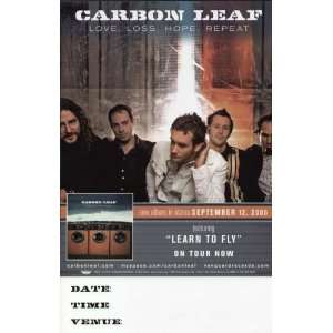  Carbon Leaf Love Loss Hope Repeat 2006 CD Promo Poster 