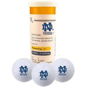   Notre Dame Fighting Irish Rx Three Pack Golf Balls: Sports & Outdoors
