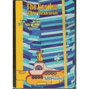 The Beatles Yellow Submarine 80 Sheet Address Book with Alphabet Tabs 