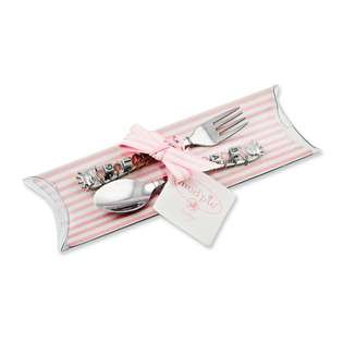 Jewelry Adviser Gifts Princess Baby Girl Beaded Spoon & Fork Set at 