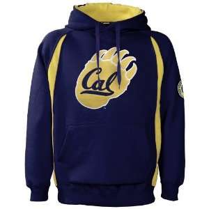 Cal Golden Bears Navy Blue Class Act Big Logo Hoody Sweatshirt:  