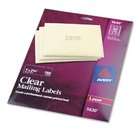 Avery Easy Peel Clear 1 x 2 5/8 Inch Address Labels 750 Count