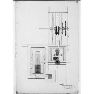  Steam engine,flywheel,cistern,Benjamin Henry Latrobe