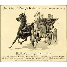   Horse Drawn Team Buggy Carriage   Original Print Ad