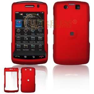  Red Rubber Feel Snap On Cover Hard Case Cell Phone 