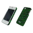 EMPIRE Stealth Hard Rubberized Case Cover Green Zebra for Apple iPhone 
