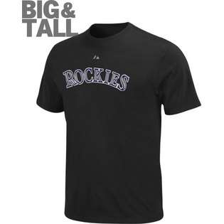 Majestic Colorado Rockies Big & Tall Official Wordmark T Shirt at 