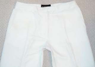 womens ANN DEMEULEMEESTER off white pinstripe career pants trousers 