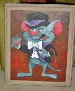 Frank sinatra mouse oil painting B Britt 1978  