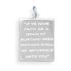 Clevereve CleverSilvers Mustard Seed Quote Pendant