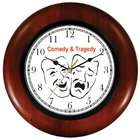   Symbols Wooden Wall Clock by WatchBuddy Timepieces (Cherry Wood Frame