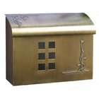 Fuoriserie Arts and Crafts Mailbox   Brass   11H x 14.5W x 5D 