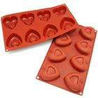    Freshware 8 cavity Heart Silicone Mold/ Baking Pans (Pack of 2