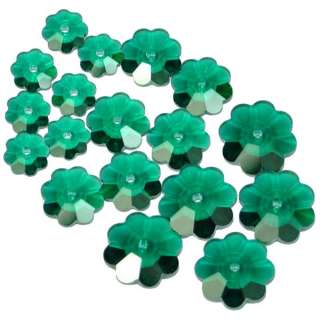 Emerald Swarovski Margarita Beads 3700 6mm 8mm 10mm Xmas Tree 