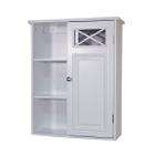 Elite Home Fashions Dawson Wall Cabinet With One Door & Shelves at 