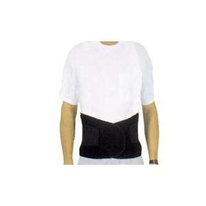 back support with belt and no suspenders with waist 32 37 inch, black 