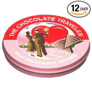 The Chocolate Traveler Valentines Milk Chocolate Wedges, 1.75 Ounce 